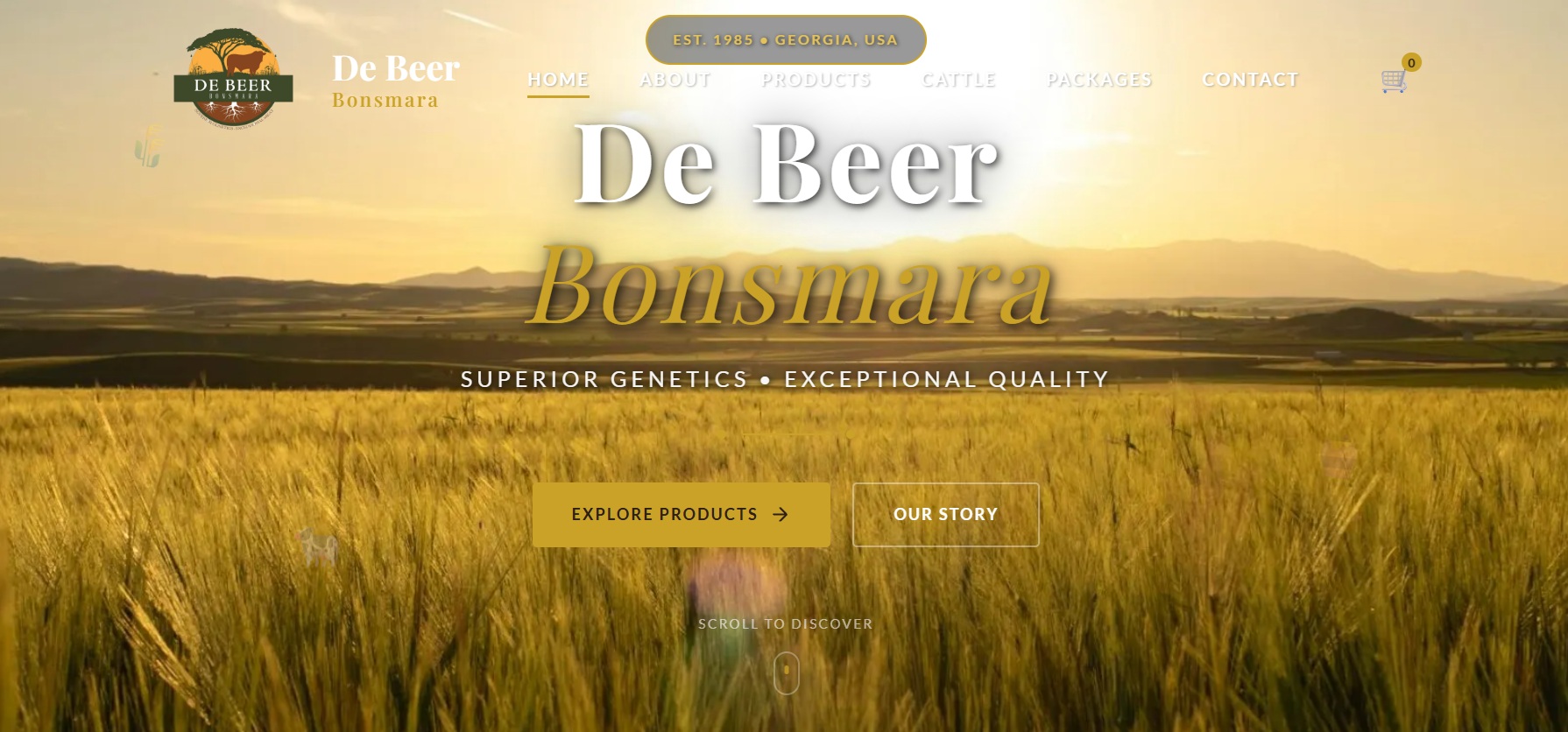 De Beer Bonsmara homepage preview
