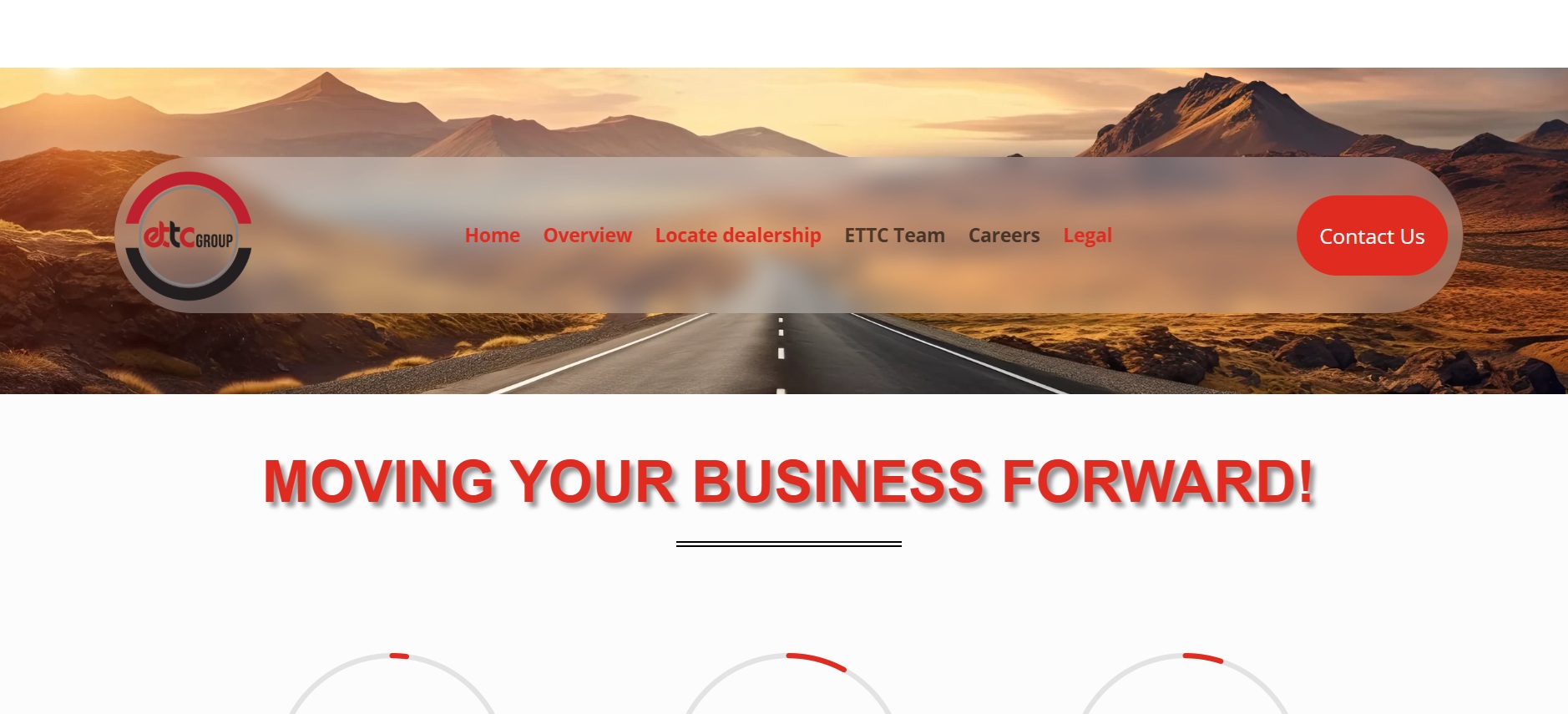 ETTC homepage preview